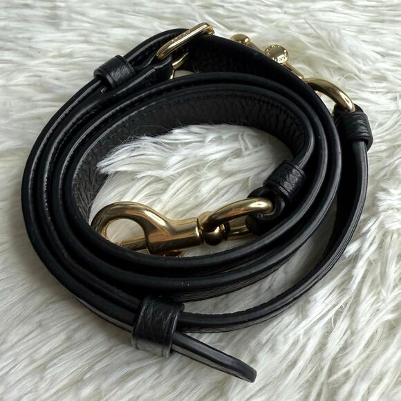 COACH Black Gold Replacement Strap - Picture 1 of 7